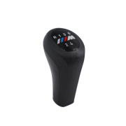 Nucă schimbător de viteze neagră, 5 trepte cu logo M pentru BMW Seria E - DZ043