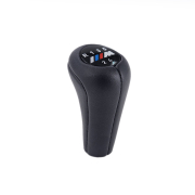 Nucă pentru schimbător de viteze din piele, cu 5 viteze, cu logo M pentru BMW Seria E - DZ059
