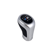 Nucă pentru schimbător de viteze neagră, cu crom, cu 6 viteze, cu logo M pentru BMW Seria E – DZ102