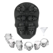 Formă din silicon cu cranii pentru gheață și bomboane