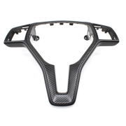 Ornament volan pentru Mercedes-Benz A B C E GLK GL GLA CLA NEGRU CU CARBON 35mm