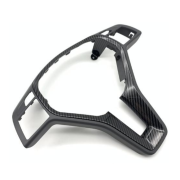 Panou volan Mercedes Benz W176 W246 W204 W212 W207 X204 W156 W117 W218 GRI ÎNCHIS CU CARBON 35mm
