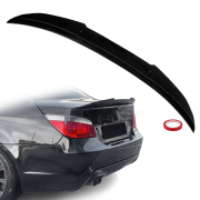Spoiler portbagaj stil PSM / Batman pentru BMW seria 5 E60 (2003-2010), negru lucios