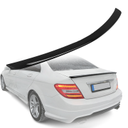 Spoiler pentru portbagaj pentru Mercedes Clasa C W204 (2006-2014), negru lucios