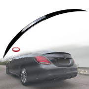 Spoiler pentru portbagaj stil AMG pentru Mercedes Clasa C W205 (2014-2019), negru lucios