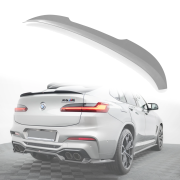 Заден лип спойлер за багажник на BMW X4 G02 (2019+), черен гланц
