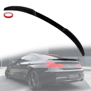 Лип спойлер за багажник M4 style за BMW 6 серия F06 (2012-2017), черен гланц