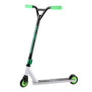 Trotinetă pentru trucuri și freestyle verde/albă cu imprimeu TR004