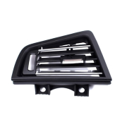 Grilă/conductă de aer stânga pentru BMW 5 F10 F11 Neagră cu crom