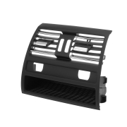 Grilă/conductă de aer spate pentru BMW 5 F10 F11 cu guri de ventilație încălzire, Neagră cu crom
