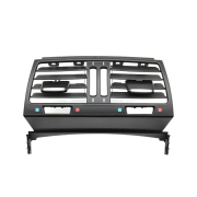 Grilă/conductă de aer spate pentru BMW X5 X6 E70 E71 E72 cu orificii pentru încălzire cu 4 zone, negru