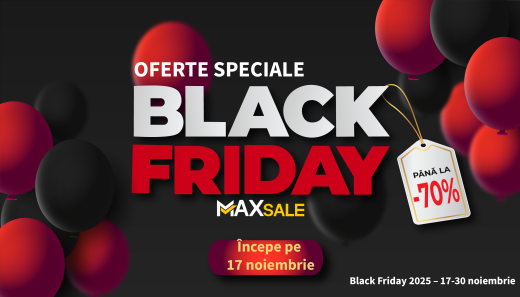Black Friday 2025 la MaxSale.ro – Reduceri uriașe de până la -70%!